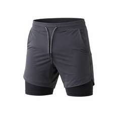 CoreX | Spodenki treningowe 2-warstwowe z bezpiecznymi kieszeniami